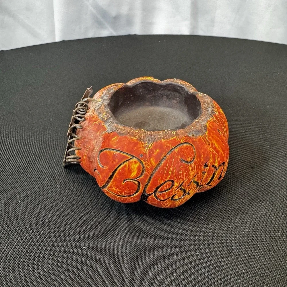 Pumpkin Tea‎ Light Holder Blessings